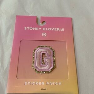 Stoney Clover Lane x Target Letter G Sticker Patch NWT